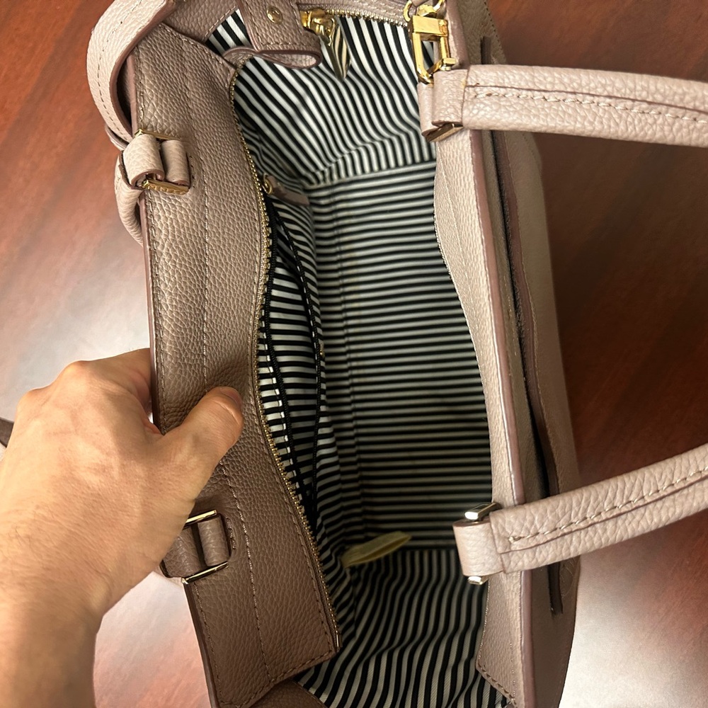 Kate Spade New York Pink Leather Tote with Tassel - Picture 6 of 8